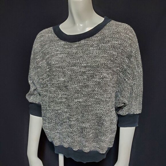 American Apparel Gray Sweater with Black Trim (OS) - Picture 1 of 5